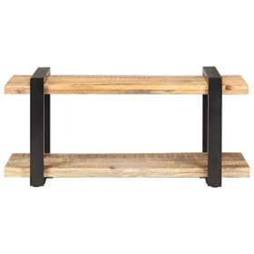 SKM Meuble TV 90x40x40 cm Bois de manguier Brut