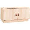 vidaXL Meuble TV Blanc 80x34x40 cm Bois de pin Massif