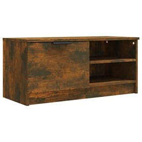 DCRAF Centres de divertissement et meubles TV, meuble TV en chêne fumé 80 x 35 x 36,5 cm