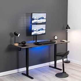 VIVO STAND-V002R Support de Bureau Double écran avec réglage de la Hauteur et plaques VESA pour 2 écrans LCD Ultra Larges jus