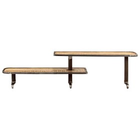 Meuble TV | Style Classique | Rangement matériel télé Audio Video Gaming | 160x30x40cm Marron