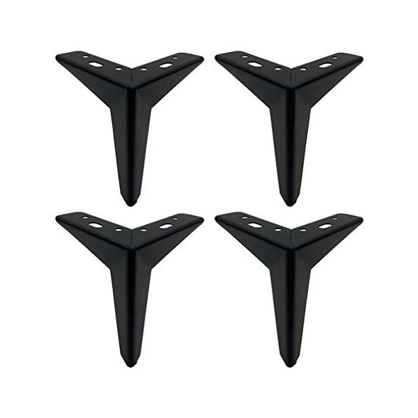 BOSHC Pieds de Meuble en Fer forgé trifurqué Meubles Pieds de Table Basse Accessoires pour Meuble TV Canapé Placard Armoire d