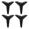 BOSHC Pieds de Meuble en Fer forgé trifurqué Meubles Pieds de Table Basse Accessoires pour Meuble TV Canapé Placard Armoire d