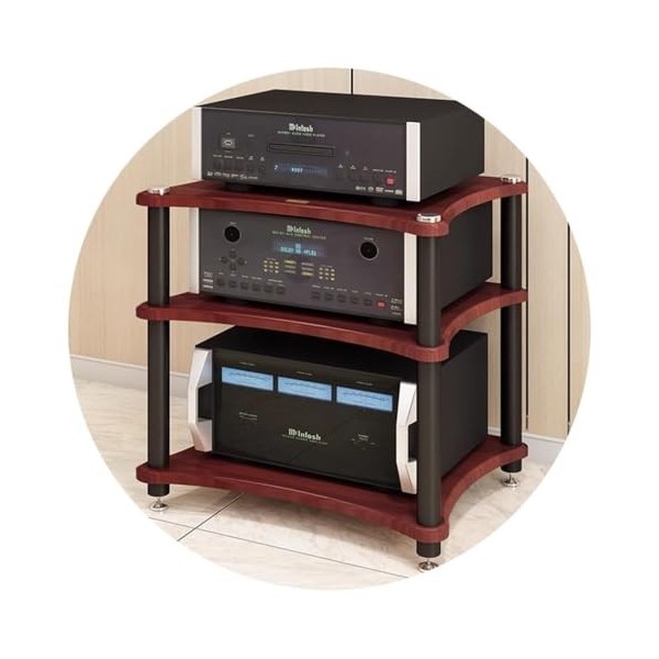 Support Damplificateur Darmoire Audio - Support De Trépied De Haut-parleur Mobile à 1/2/3/4 Couches Pour Appareils Stéréo -