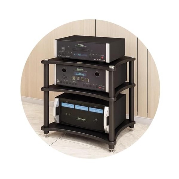 Support Damplificateur Darmoire Audio - Support De Trépied De Haut-parleur Mobile à 1/2/3/4 Couches Pour Appareils Stéréo -