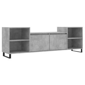 Camerina Meuble TV Gris béton 160x35x55 cm Bois dingénierie,Meuble TV,Table TV,Ensemble Meuble TV