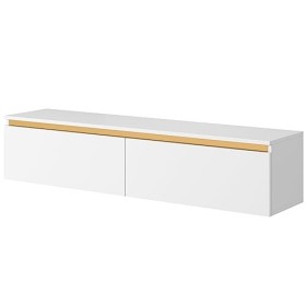 Selsey SENEY Meuble TV, Melamine, Blanc, 140 cm