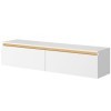 Selsey SENEY Meuble TV, Melamine, Blanc, 140 cm