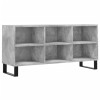 vidaXL Meuble TV Gris béton 103,5x30x50 cm Bois dingénierie