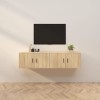 VEEKI Meuble TV, Meuble TV Suspendu, Meuble, Meuble TV avec Rangement，Meuble Industriel, Convient pour Salon ou Chambre, Meub