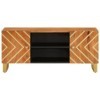 Générique Meuble TV Marron et Noir 105x33,5x46 cm Bois Massif manguier,20.35 KG,356783, Meubles, Meubles TV