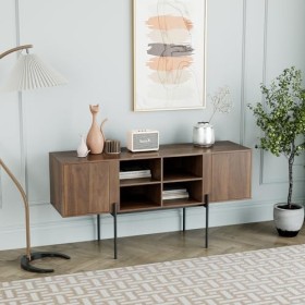 Padma House Meuble TV, Support Télé, pour Télévision jusquà 65 Pouces,Banc TV Longueur 140 cm pour Salon, Chambre