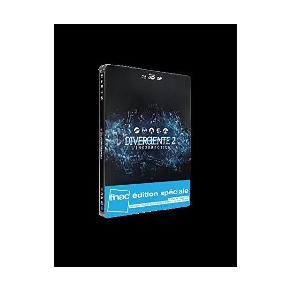 Divergente 2 : LInsurrection Blu-Ray 3D + 2D + DVD Steelbook Edition Spéciale