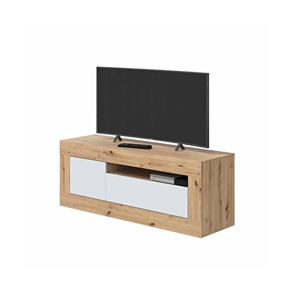 Habitdesign Meuble TV, Bois dingénierie Mélamine, Mediano