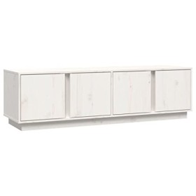 Générique Meuble TV Blanc 140x40x40 cm Bois de pin Massif,17.8 KG,814460, Meubles, Meubles TV