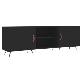 BaraSh Meuble TV Noir 150x30x50 cm Bois dingénierie,Meuble TV,Table TV,Ensemble Meuble TV