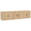 Camerina Ensemble de Meubles TV 3 pcs Chêne Sonoma Bois dingénierie,Meuble TV,Table Basse Salon Meuble TV,Table Basse LED Co