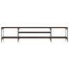Tidyard Meuble TV Banc TV Meuble de Salon chêne Marron 201x35x45 cm Bois dingénierie et Fer