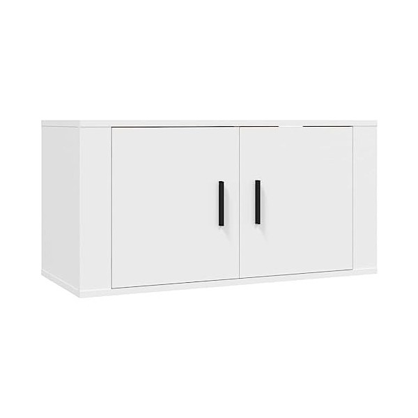 Meuble TV,Étagère TV Flottante, Support de Télévision Flottant Fixé au Mur Centre de Console Multimédia de Divertissement Gra