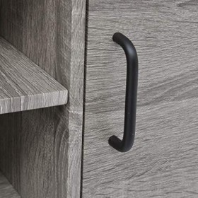 Meuble TV avec 2 Portes | Style Contemporain | Rangement matériel télé Audio Video Gaming | 120x40x45cm Gris