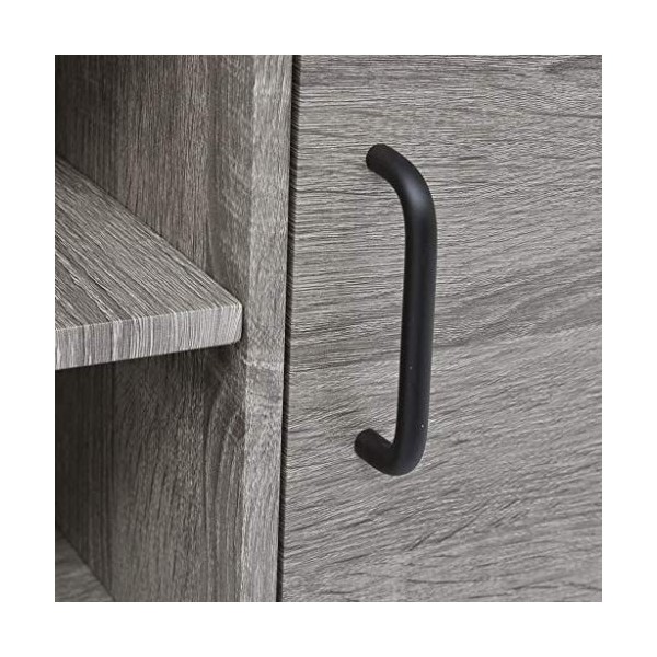 Meuble TV avec 2 Portes | Style Contemporain | Rangement matériel télé Audio Video Gaming | 120x40x45cm Gris