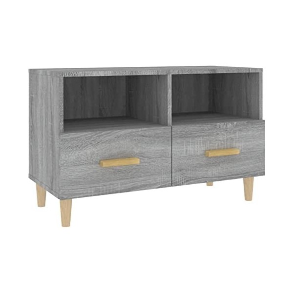 Meuble TV,Étagère TV Flottante, Support de Télévision Flottant Fixé au Mur Centre de Console Multimédia de Divertissement Gra