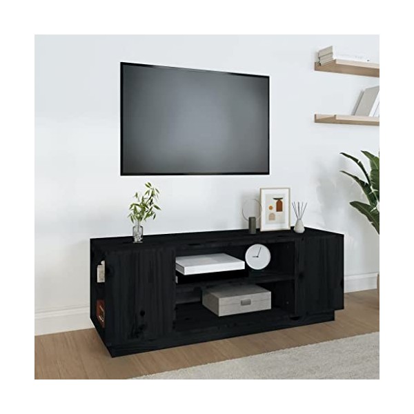 VEEKI Meuble TV, Meuble TV Suspendu, Meuble TV Industriel, Meuble TV Bois, Meuble Chambre, Convient pour Salon ou Chambre, No