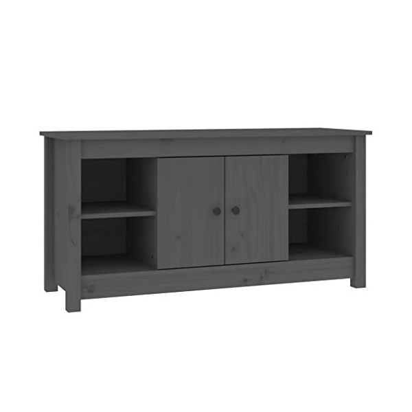 VEEKI Meuble TV, Meuble TV Suspendu, Meuble TV Industriel, Meuble TV Bois, Meuble Chambre, Convient pour Salon ou Chambre, Gr