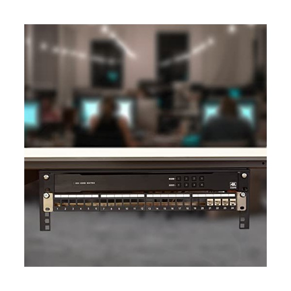 LogiLink Professional WB0004-19 Support Mural Vertical 4U Noir