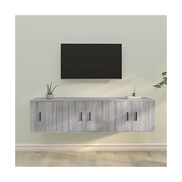 Meuble Tv,Blanc Tv,Comme Espace de Rangement, Meuble Bas Suspendu Ou Debout, Buffet Salon,Meuble TV Suspendu,Support de Télév