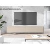 Meuble TV Donna, Largeur 180 cm, Lowboard TV, Debout ou Suspendu, Meuble Salon, Panneaux de Particules stratifiés, Style Mode