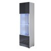 MB Muebles Bonitos | Vitrine Armoire Meuble de Rangement Luke V6 | Largeur 40 x Hauteur 167 x Profundeur 29 cm | Avec LED | M