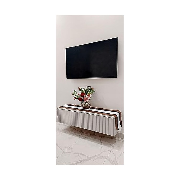 Housse de coussin scandinave en similicuir pour console TV, meuble TV, décoration de festival de Diwali console de 2,1 m 35