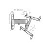 Erard EXO 600TW2 Support Mural Aluminium inclinable et orientable pour écrans de 40"-75" TV televiseur Fixation