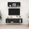 VEEKI Meuble TV, Meuble TV Suspendu, Meuble, Meuble TV avec Rangement，Meuble Industriel, Convient pour Salon ou Chambre, Ense