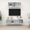 VEEKI Meuble TV, Meuble TV Suspendu, Meuble, Meuble TV avec Rangement，Meuble Industriel, Convient pour Salon ou Chambre, Ense