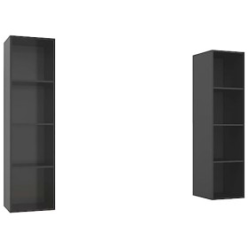 WREWING Meuble TV,Support pour Téléviseur Jusqu’à 50-80 Pouces,Table Télé avec Étagères Réglables,Bas Table TV Support de Tél