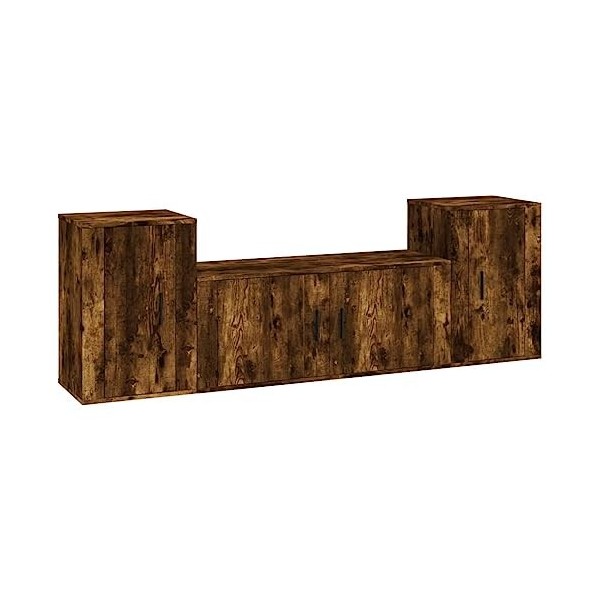 VEEKI Meuble TV, Meuble TV Suspendu, Meuble TV Industriel, Meuble TV Bois, Meuble Chambre, Convient pour Salon ou Chambre, En