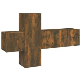 VEEKI Meuble TV, Meuble TV Suspendu, Meuble TV Industriel, Meuble TV Bois, Meuble Chambre, Convient pour Salon ou Chambre, En