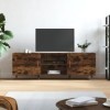 VEEKI Meuble TV, Meuble TV Suspendu, Meuble TV Industriel, Meuble TV Bois, Meuble Chambre, Convient pour Salon ou Chambre, ch