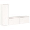 Générique Meubles TV 3 pcs Blanc Bois Massif de pin,21.6 KG,3100120, Meubles, Meubles TV