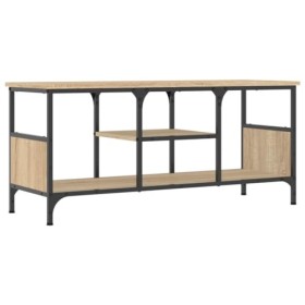 Meubles-TV Meuble TV Chêne Sonoma 100x35x45 cm Bois et Fer