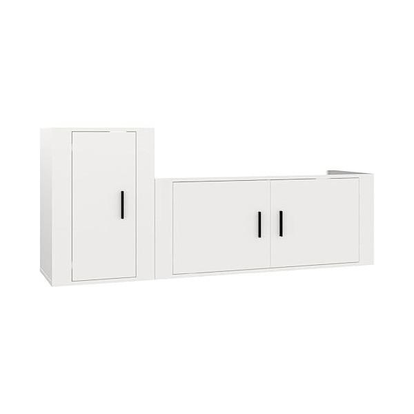 Meuble Tv,Blanc Tv,Comme Espace de Rangement, Meuble Bas Suspendu Ou Debout, Buffet Salon,Meuble TV Suspendu,Support de Télév