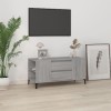 Higsose Meuble TV Salon Sonoma Gris 102x44,5x50 cm Bois dingénierie Armoire Télévision Dessus Stable et Robuste Vitrine daf