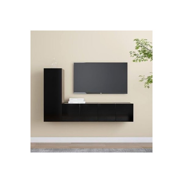 VEEKI Meuble TV, Meuble TV Suspendu, Meuble, Meuble TV avec Rangement,Meuble Industriel, Convient pour Salon ou Chambre, Ense