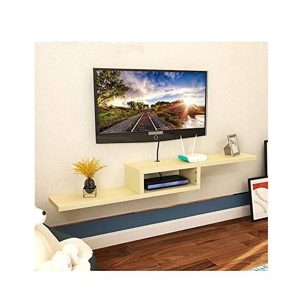 WXQIANG Étagère murale pour décodeur, meuble TV, meuble TV, 5 couleurs, 3 tailles, durable et protecteur couleur : C, taille