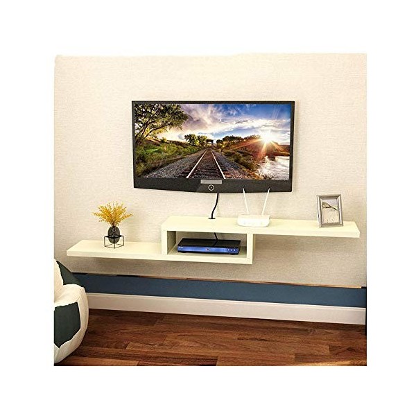 WXQIANG Étagère murale pour décodeur, meuble TV, meuble TV, 5 couleurs, 3 tailles, durable et protecteur couleur : C, taille