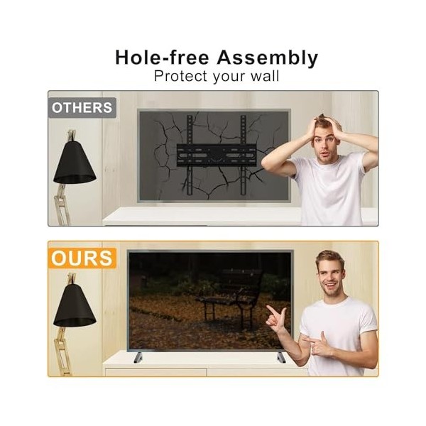 Pieds de TV pour LG Smart TV, support de rechange pour LG 43" LJ/UJ/UM/UN Series 43LJ5500UA 43UM6900PUA 43UN7300PUF 43UN7300P