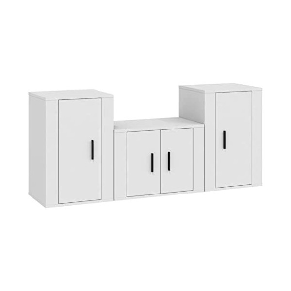 VEEKI Meuble TV, Meuble TV Suspendu, Meuble TV Industriel, Meuble TV Bois, Meuble Chambre, Convient pour Salon ou Chambre, En