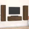 Camerina Ensemble de Meubles TV 3 pcs Chêne Marron Bois dingénierie,Meuble TV,Table Basse Salon Meuble TV,Table Basse LED Co